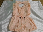 Baby Romper Organic Cotton Pink 3-6months